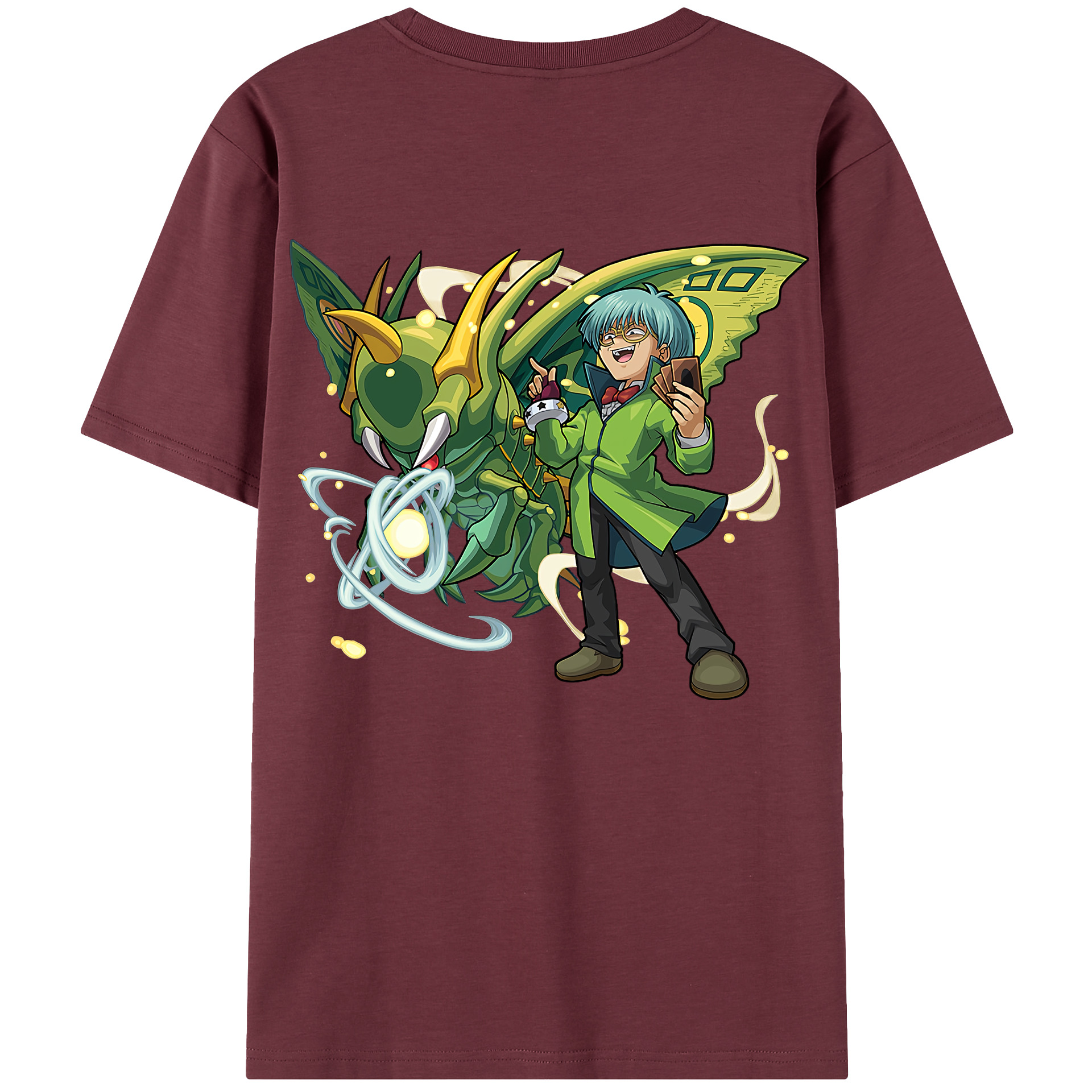 （画像用） 遊☆戯☆王 Yu-Gi-Oh! 綿100％半袖Tシャツ（背面プリント）